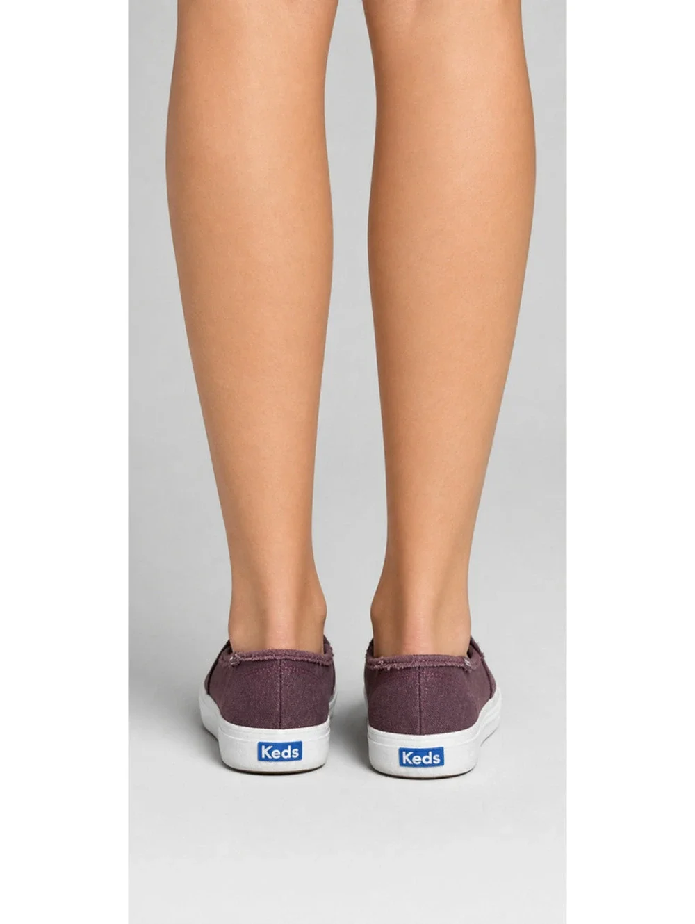 Keds Women's Burgundy Canvas Slip-on Sneeker Size 8
